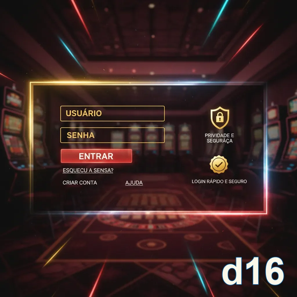 Ilustração de Acesse rapidamente o cassino online d16 com segurança